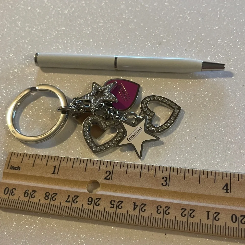 Coach keychain dangling